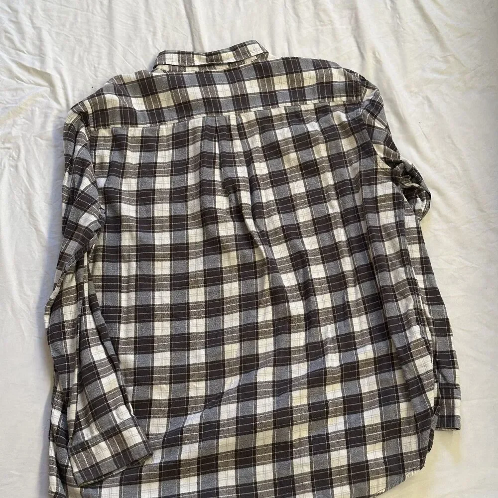 Y2K Plaid Flannel Shirt – Button-Down